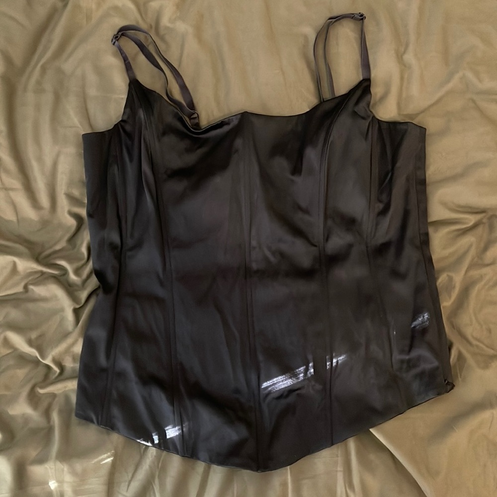 H&M ribbed corset top